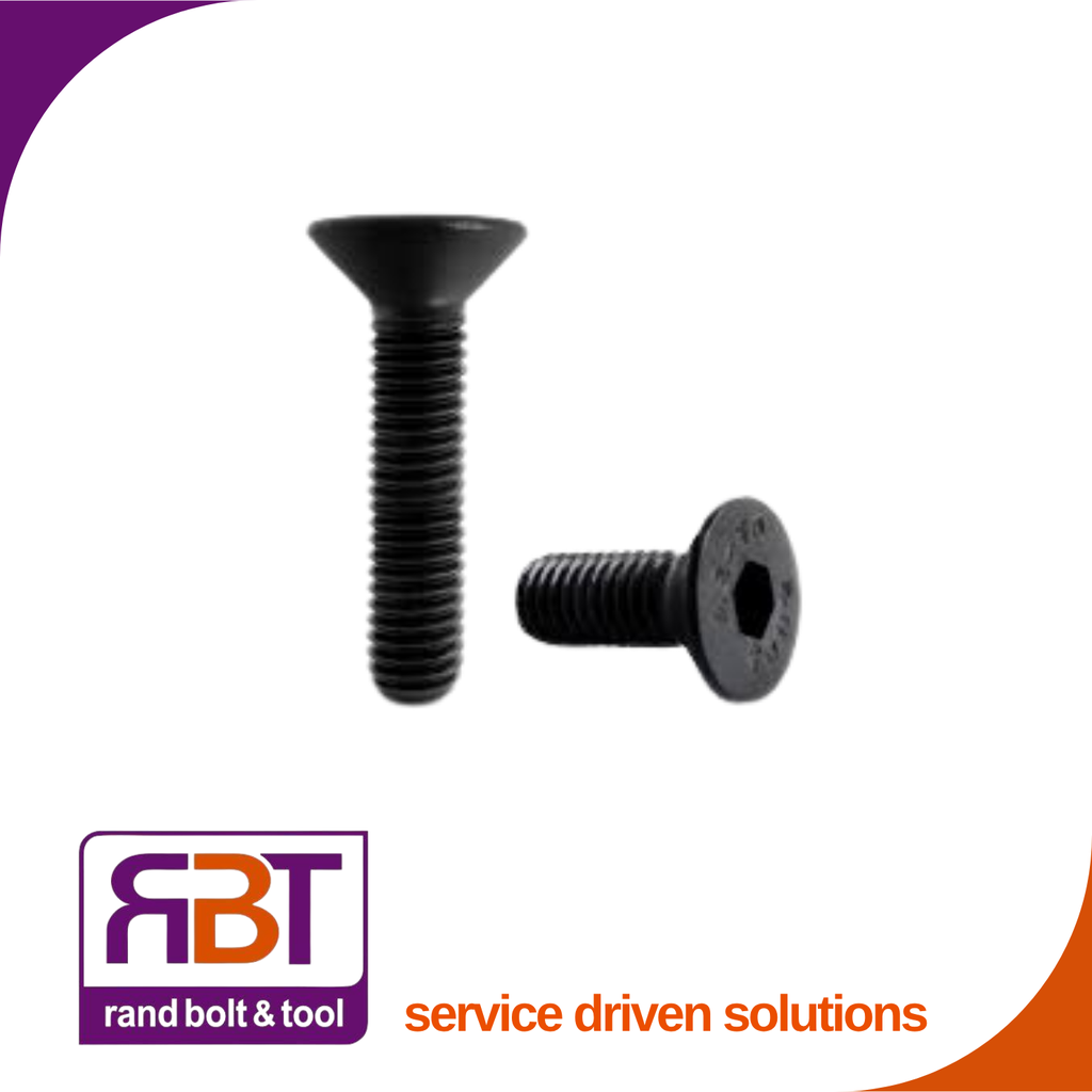 Countersunk Cap M10 x 50mm Black Gr.10.9 DIN 7991