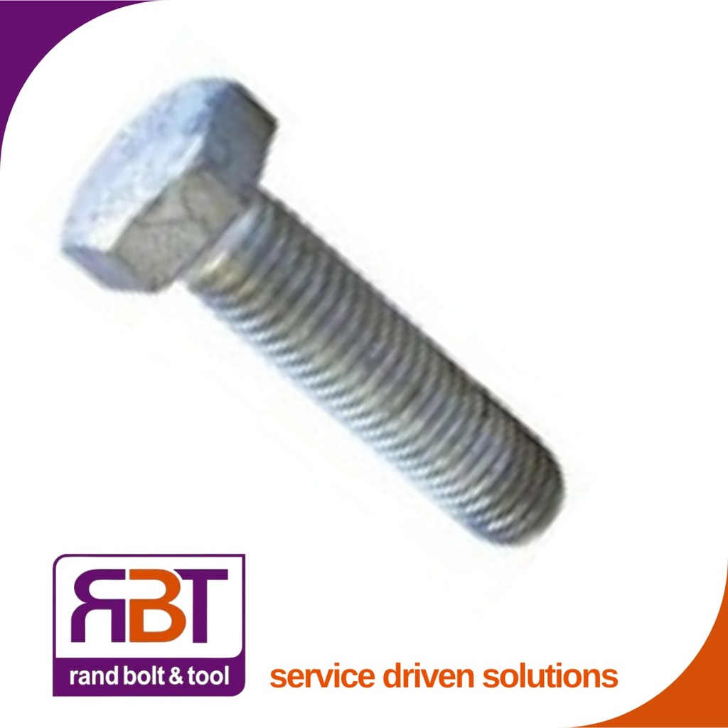 Set Screw M10 x 60mm Hot Dip Galvanized Gr.4.8 DIN 558