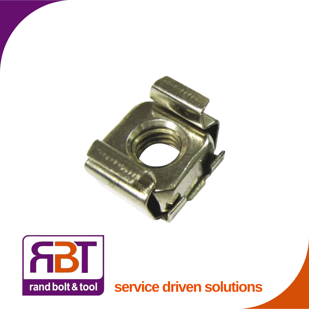 Caged Square Nut M10 x 1.5 Yellow Passivated Gr.4 DIN 557