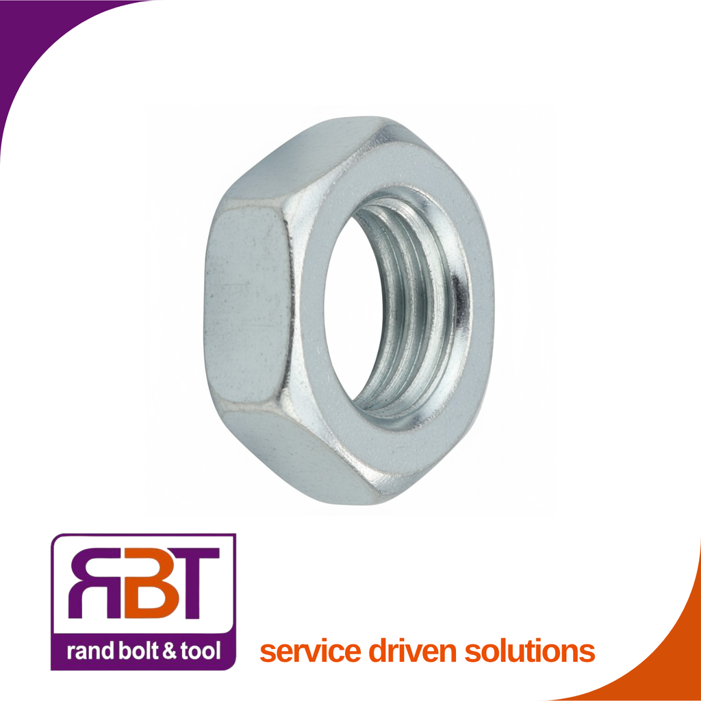 Half Hex Nut M16 x 2 Zinc Plated Gr.5 DIN 439