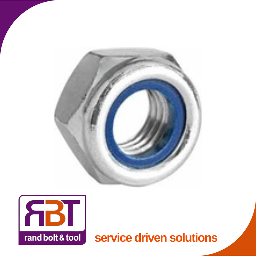 Nyloc Nut M6 x 1 A4 Stainless Steel DIN 985