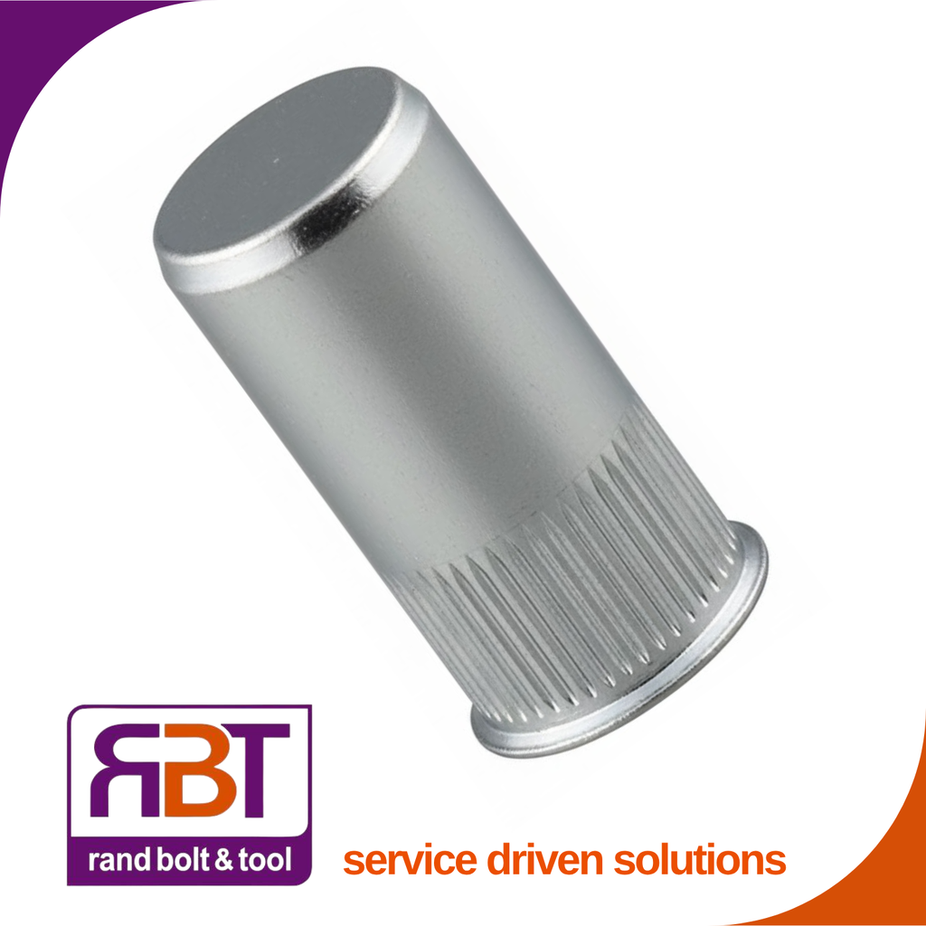 Rivnut M5 x 0.8 Zinc Plated Steel clsd/end lw/prfl