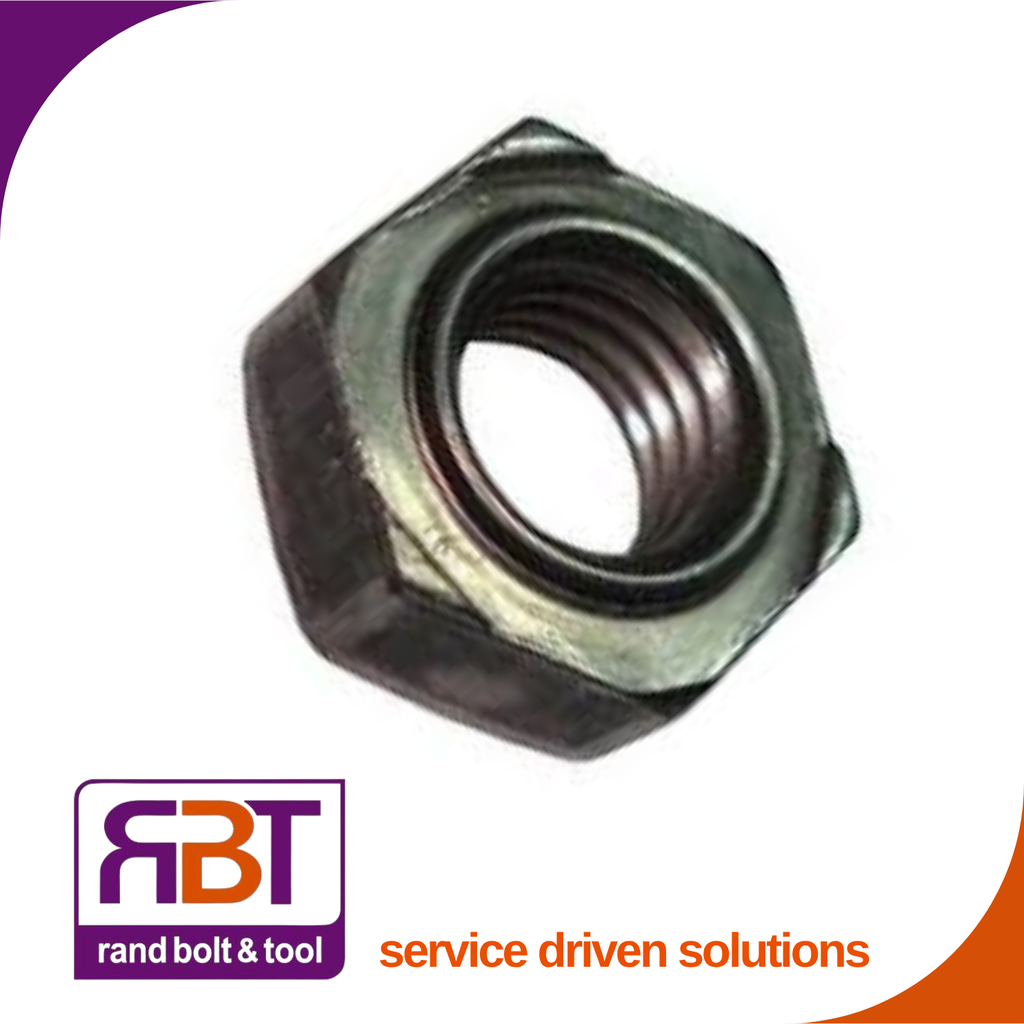 Weld Hex Nut M6 x 1 Black Gr.4 DIN 929