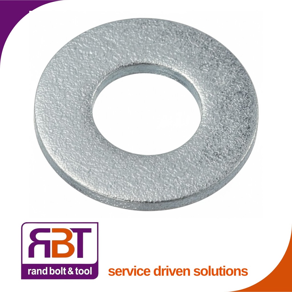 Flat Washer M8 Hot Dip Galvanized Gr.4 Punched (9x16x1.6) DIN 126