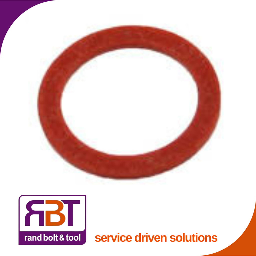 Fibre Washer M3 Red (3.2x7x0.8)