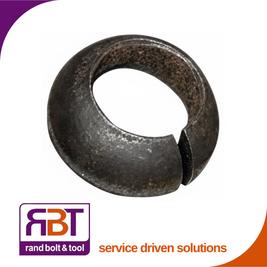 Hub Washer 22mm Black Steel Split