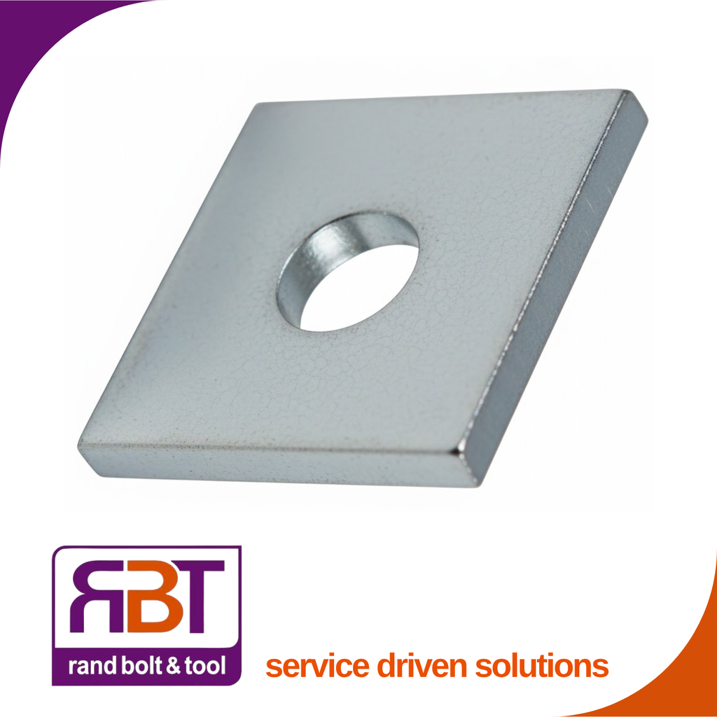 Square Washer M10 Black Steel (30x30x2.5) DIN 436
