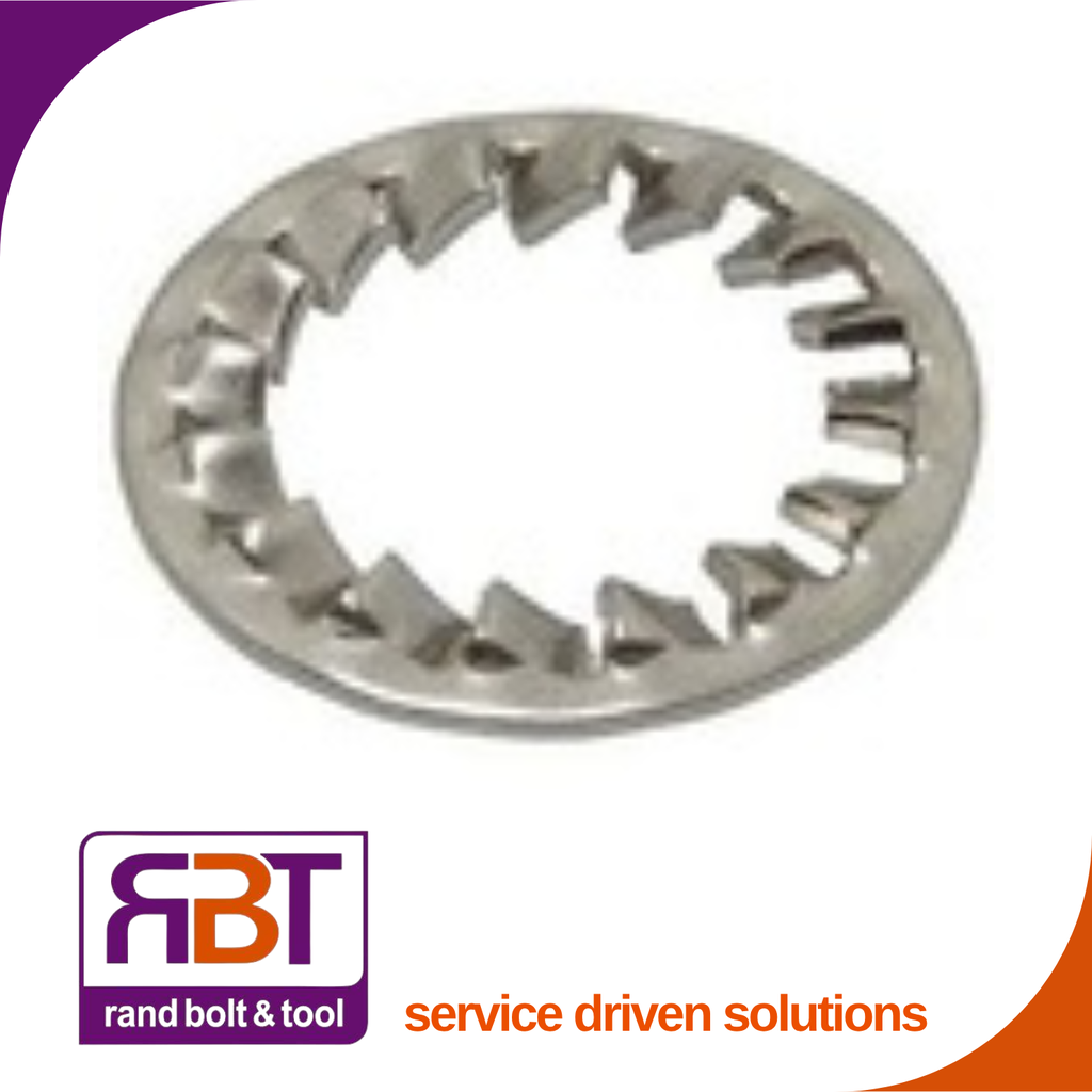 Lock Washer M3 Zinc Plated Steel Internal Star DIN 6798