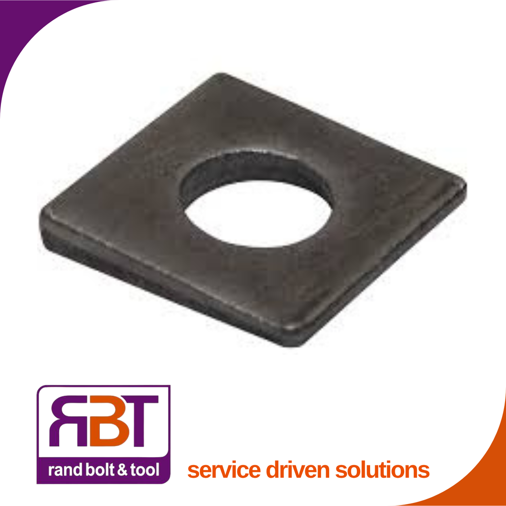 Taper Washer M12 Black Steel (30x30x6.2) DIN 435