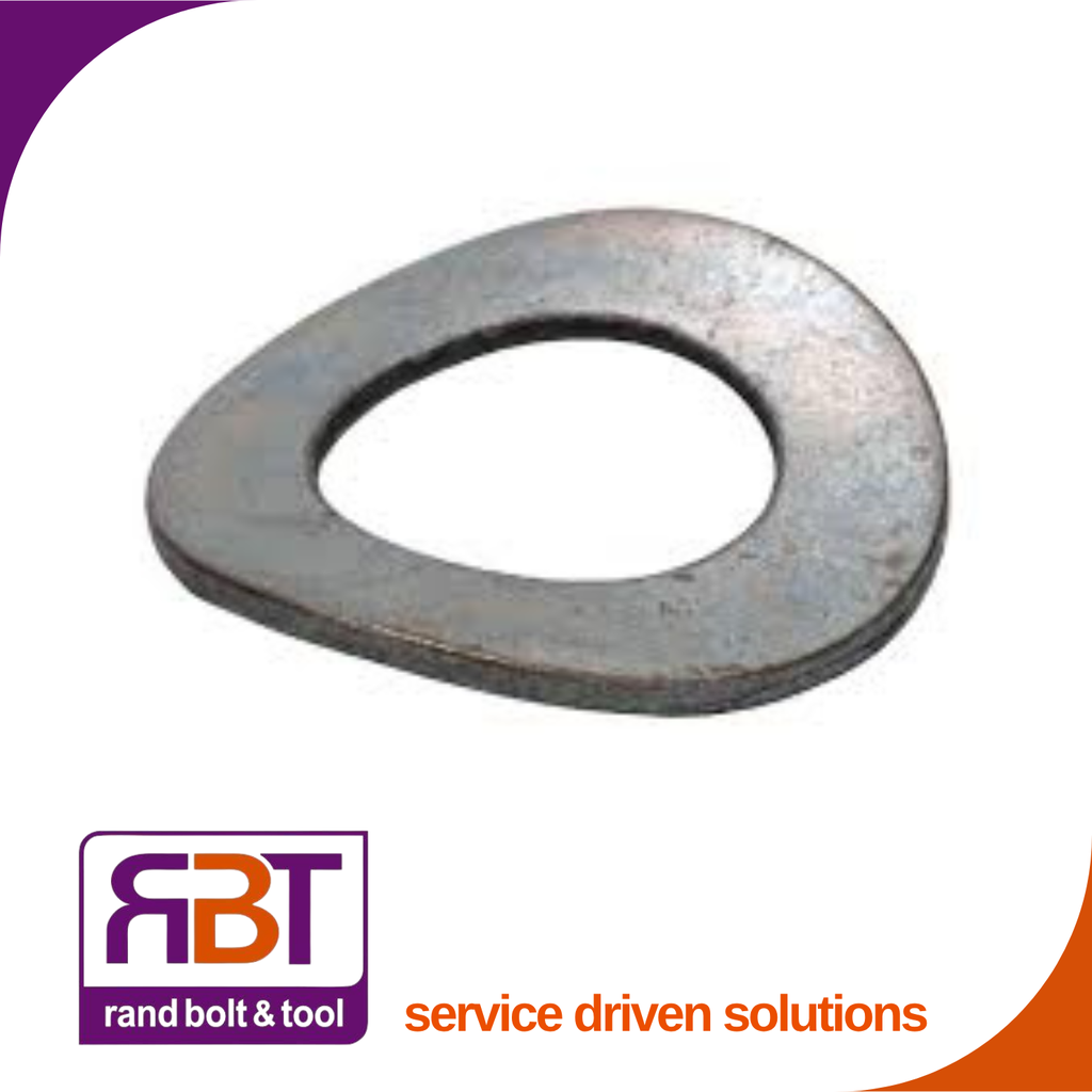 Wavy Washer M4 Black Steel (4.9x9x0.5) DIN 137