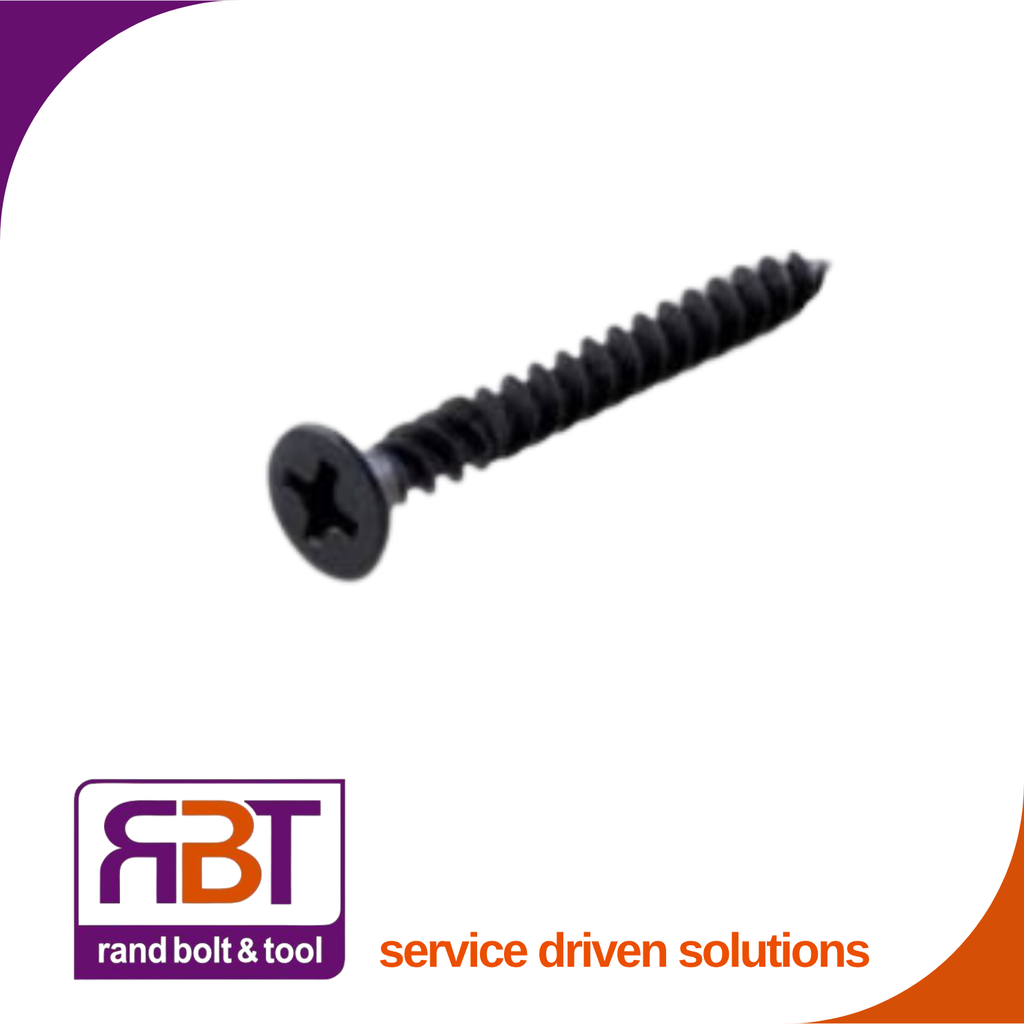 [7504BC632] Drywall 6 x 32 Coarse Black Phosphate DIN 7504