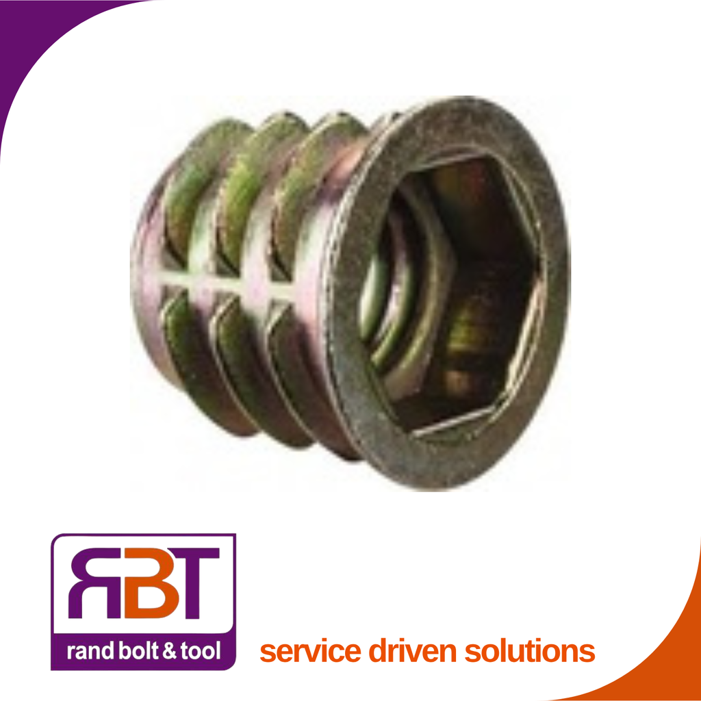 Woodsert 6 x 20 Yellow Passivated