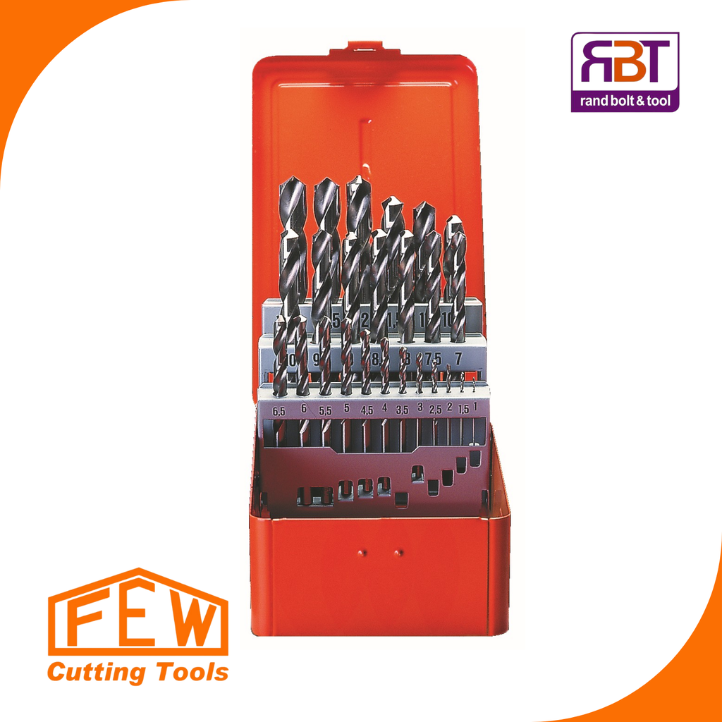 Drill Bit Set 6-10mm Jobber 41pc BF HSS FEW