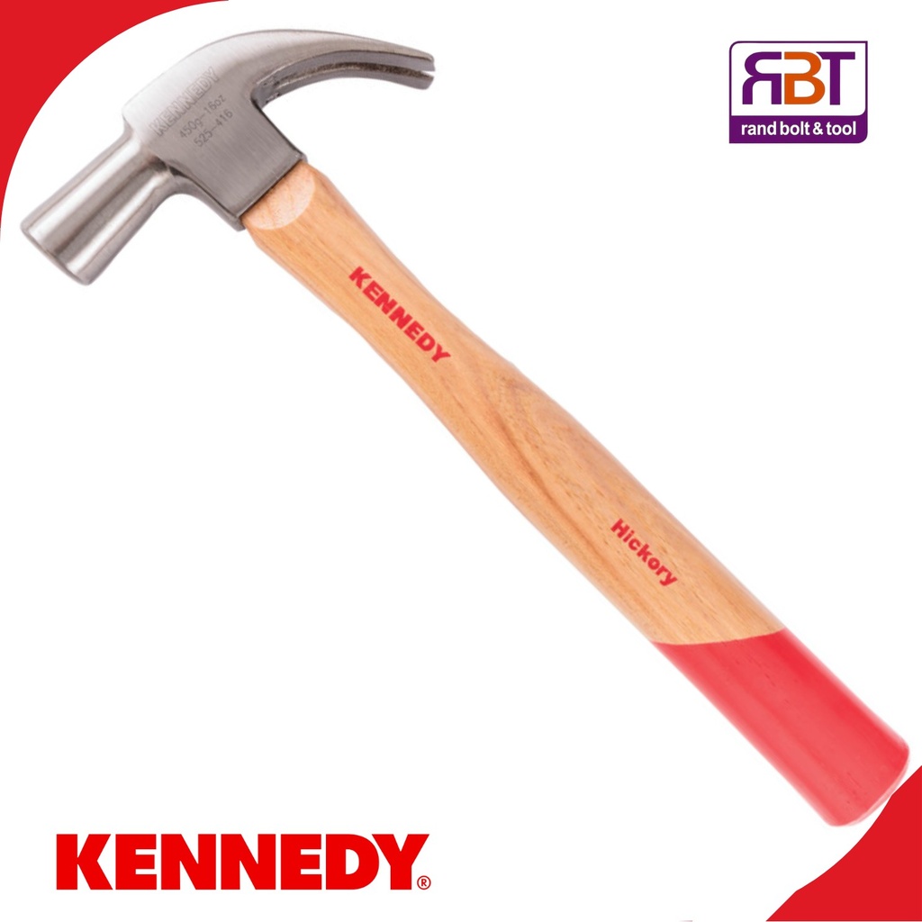 Hammer Claw 450gr Wooden Handle Kennedy