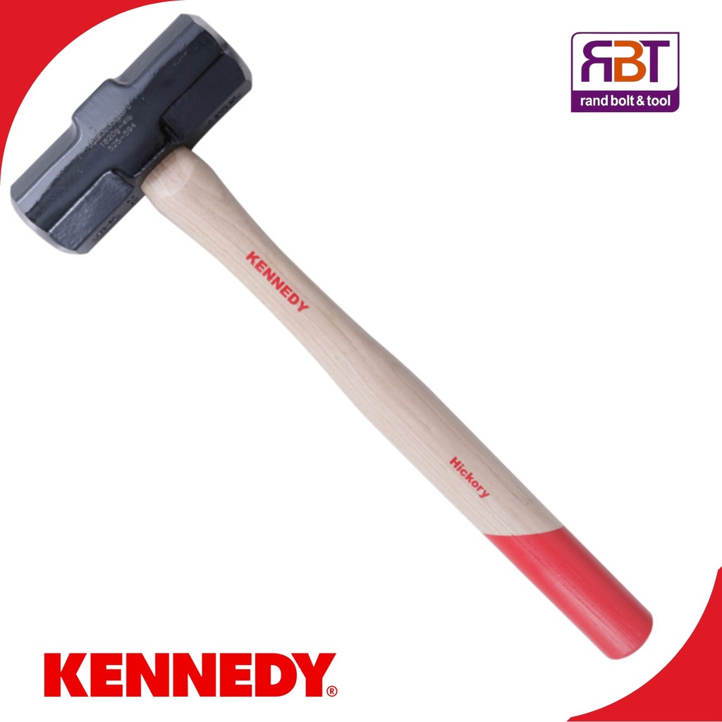 Hammer Sledge Steel Head 1.8kg Wooden Handle Kennedy