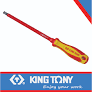 [14720404] Screwdriver 4 x 100mm Flat VDE Insulated Electrical King Tony