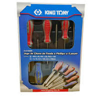 Screwdriver Set 6pc King Tony