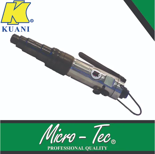 Air Screwdriver 1/4dr Straight Hex Rev Micro-Tec