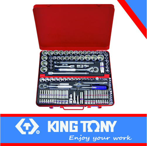 Socket Set 1/4dr & 3/8dr & 1/2dr Combination 135pc King Tony