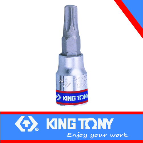 Socket T15 x 37mm Torx Bit 1/4dr King Tony