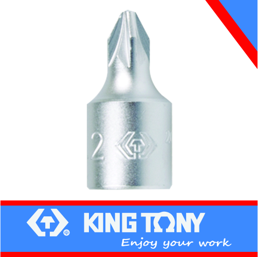 Socket PZ2 x 25mm Pozi Bit 1/4dr King Tony