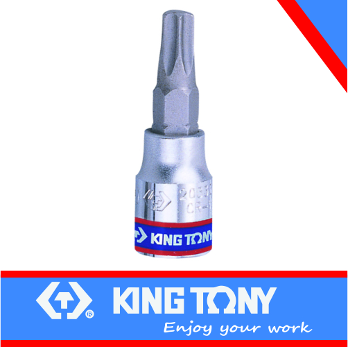 Socket T8 x 37mm Tamper Proof Torx Bit 1/4dr King Tony