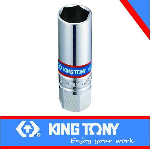 Spark Plug 3/8dr 16mm Socket Rubber 6pt King Tony