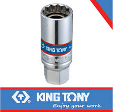 Spark Plug 3/8dr 21mm Socket Magnetic 12pt King Tony