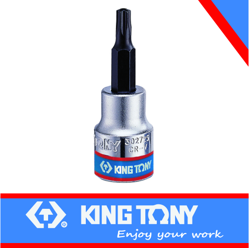 Socket T8 x 50mm Torx Tamper Proof Bit 3/8dr King Tony