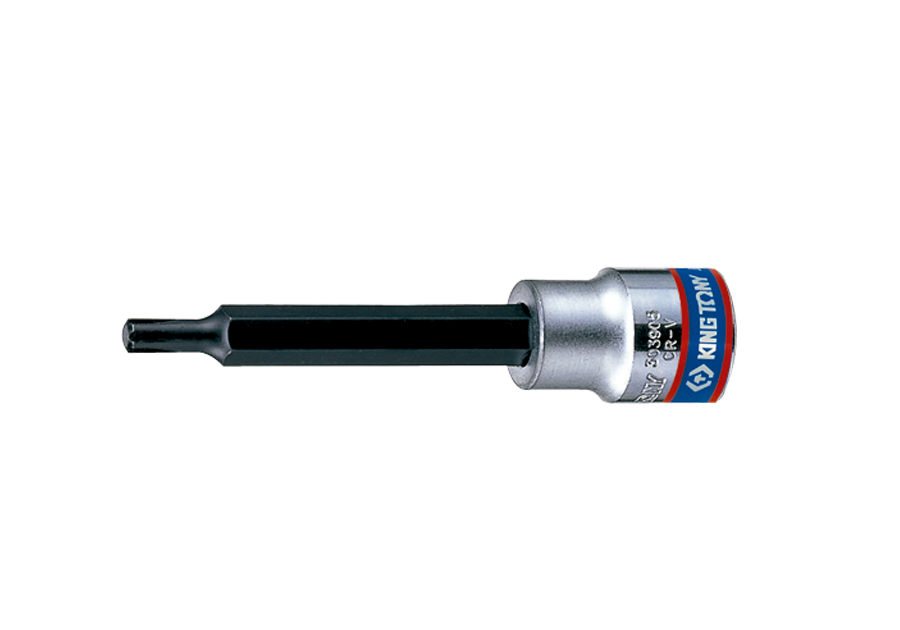 Socket 6 x 90mm Ribe Bit 3/8dr King Tony