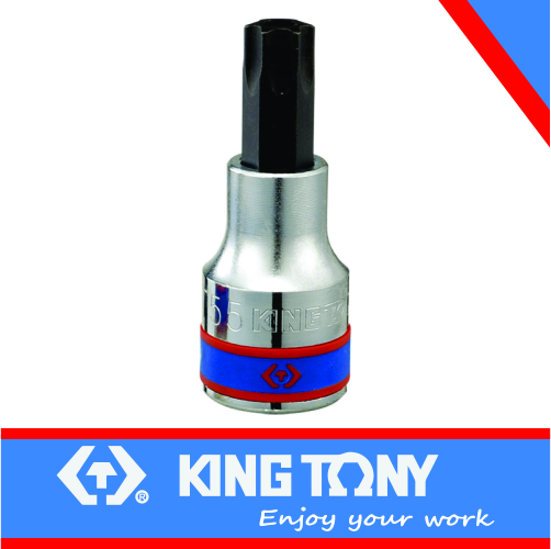 Socket T55 x 60mm Torx Bit Tamper Proof 1/2dr King Tony