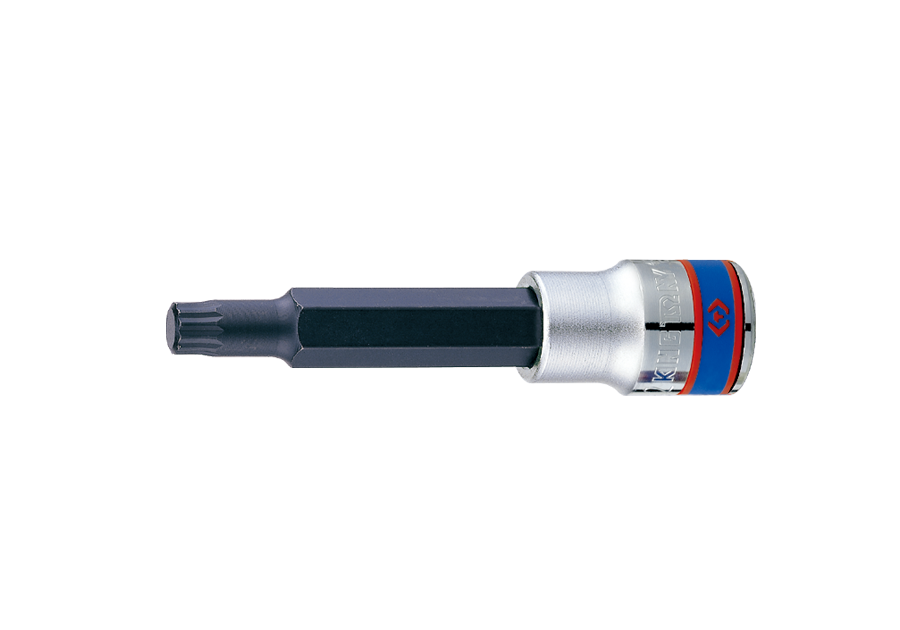 Socket 8.9 x 100mm Spline Bit 1/2dr King Tony