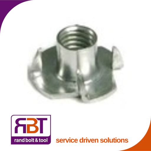 [1624Z6] Furniture Nut M6 Zinc Plated Gr.4 DIN 1624