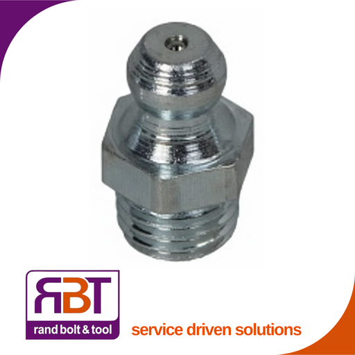 [71412AE1814] Grease Nipple 1/4 SAE Straight 180° Nickel Plated