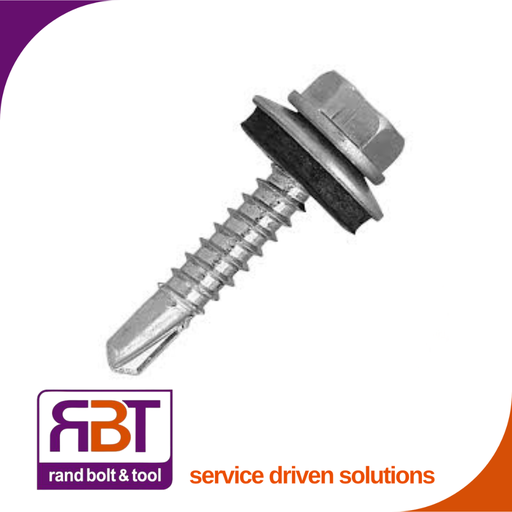 [348C41422] Stitching Screw 14 x 22 Coastal Coated C4 Neprprn Washer 