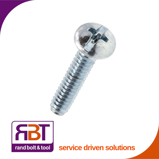 [7985CZ520] Machine Screw M5 x 20mm Pan Combination Zinc Plated Gr.4.8 DIN 7985C