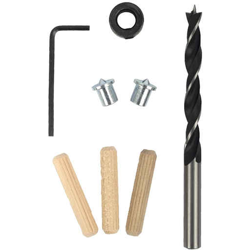 [DOW20827] Wooden Dowel Kit 8mm 27pc 