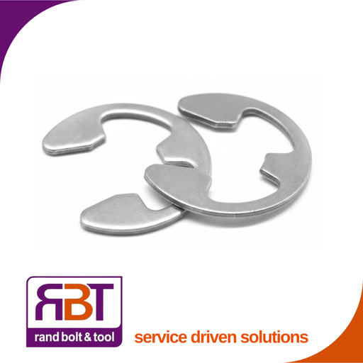 [6799A24] E Clip 4mm Stainless Steel