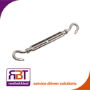 [1480ZHH10] Turn Buckle 10mm Hook Hook Zinc Plated 