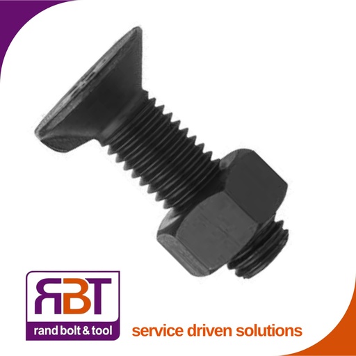 [604XB420100] Countersunk Nib M20 x 100mm 25kg Black Gr.4.8 (73pc) DIN 604