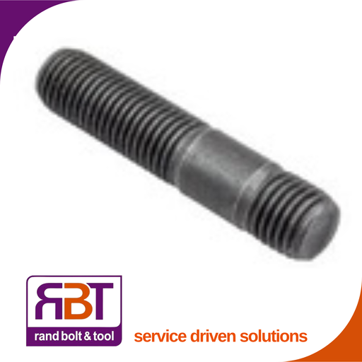 [938B8645] Stud M6 x 45mm Exhaust Manifold Black Gr.8 DIN 938