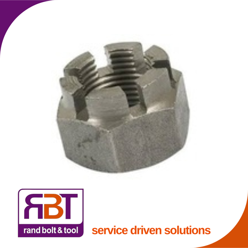 [935FB82215] Castle Nut M22 x 1.5 Metric Fine Black High Type Gr.8 DIN 935