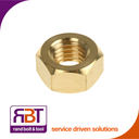 [934BR18] Full Hex Nut M18 x 2.5 Brass DIN 934