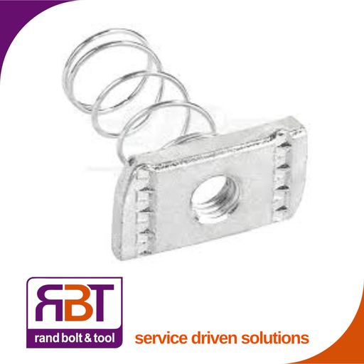 [213Z412] Spring Nut M12 x 1.75 Zinc Plated Gr.4