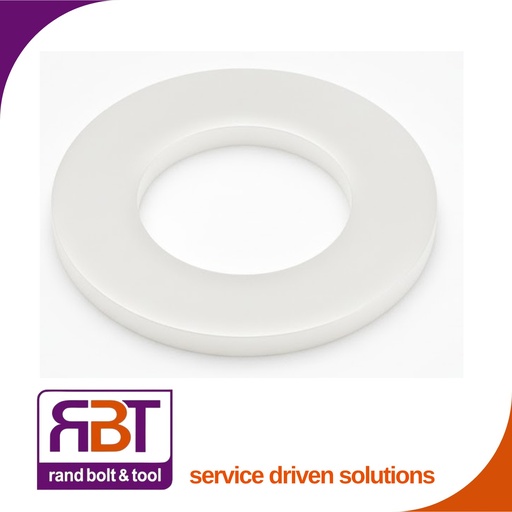 [125N3] Flat Washer M3 Nylon Form A (3.2x7x0.5) DIN 125