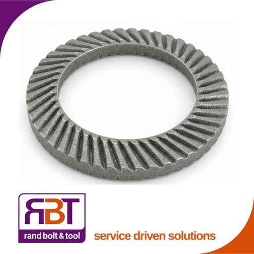 [6796B12] Schnorr Washer M12 Black Steel DIN 6796