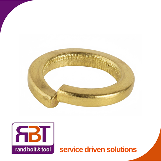 [7980Y12] Spring Washer M12 Yellow Passivated Steel Square Medium (12.4x18x2.5) DIN 7980