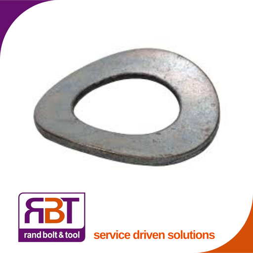 [137B4] Wavy Washer M4 Black Steel (4.9x9x0.5) DIN 137