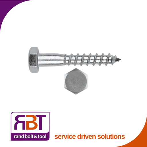 [571Z675] Coach Screw 6 x 75 Zinc Plated Gr.4 DIN 571