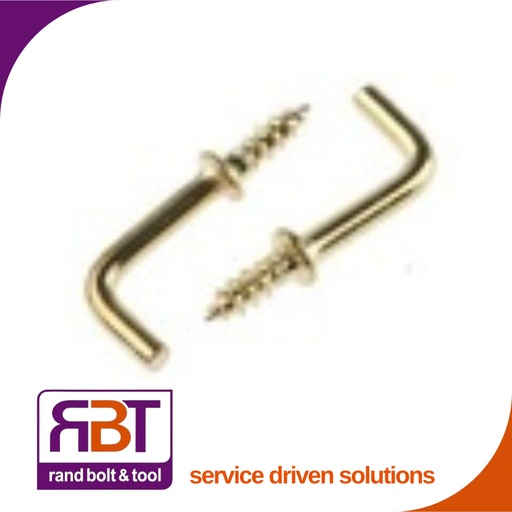 [352Y25] L-Hook 25mm Light Duty Plated